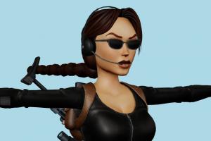Lara Croft Lara-Croft, Lara, Croft, lara, Tomb-Raider, girl, female, woman, people, human, xna, characters, rigged